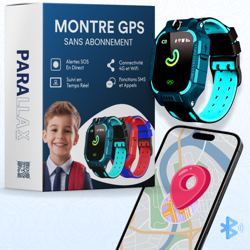 Montre GPS Pour Enfant avec Fonction d'Alertes - Parallax