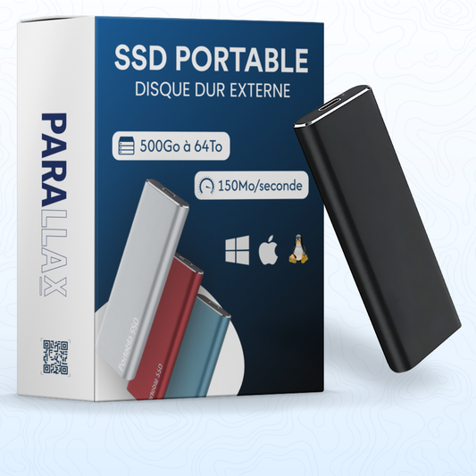 Disque dur Externe SSD 500Go à 64To  | Parallax