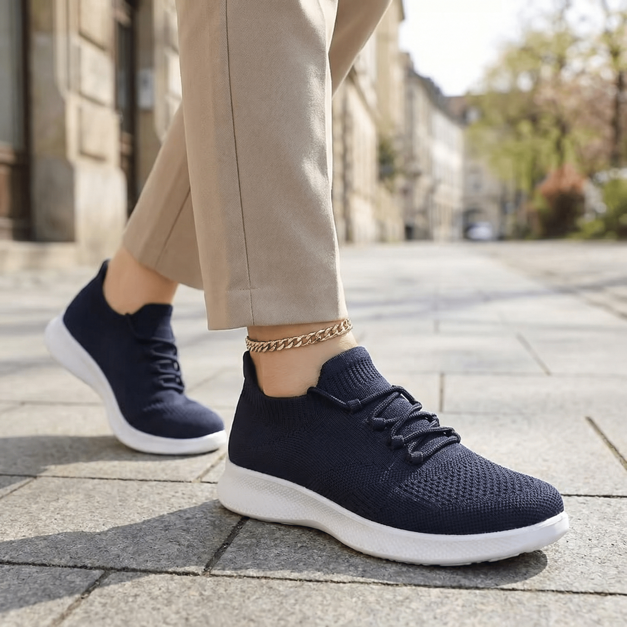 Aura Knit – Sneakers Slip - On Respirantes & Confort Quotidien - Parallax