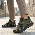Camo Glide – Sneakers Ergonomiques en Mesh & Design Militaire - Parallax