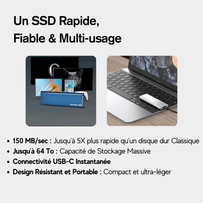 Disque dur Externe 10To - TurboSSD - Havenbridges - HAVENBRIDGES