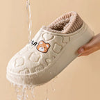 ORTHAE BEARY - Pantoufles Intérieur/Extérieur Pour Femme - Chaussons Chauds & Confort Étanche