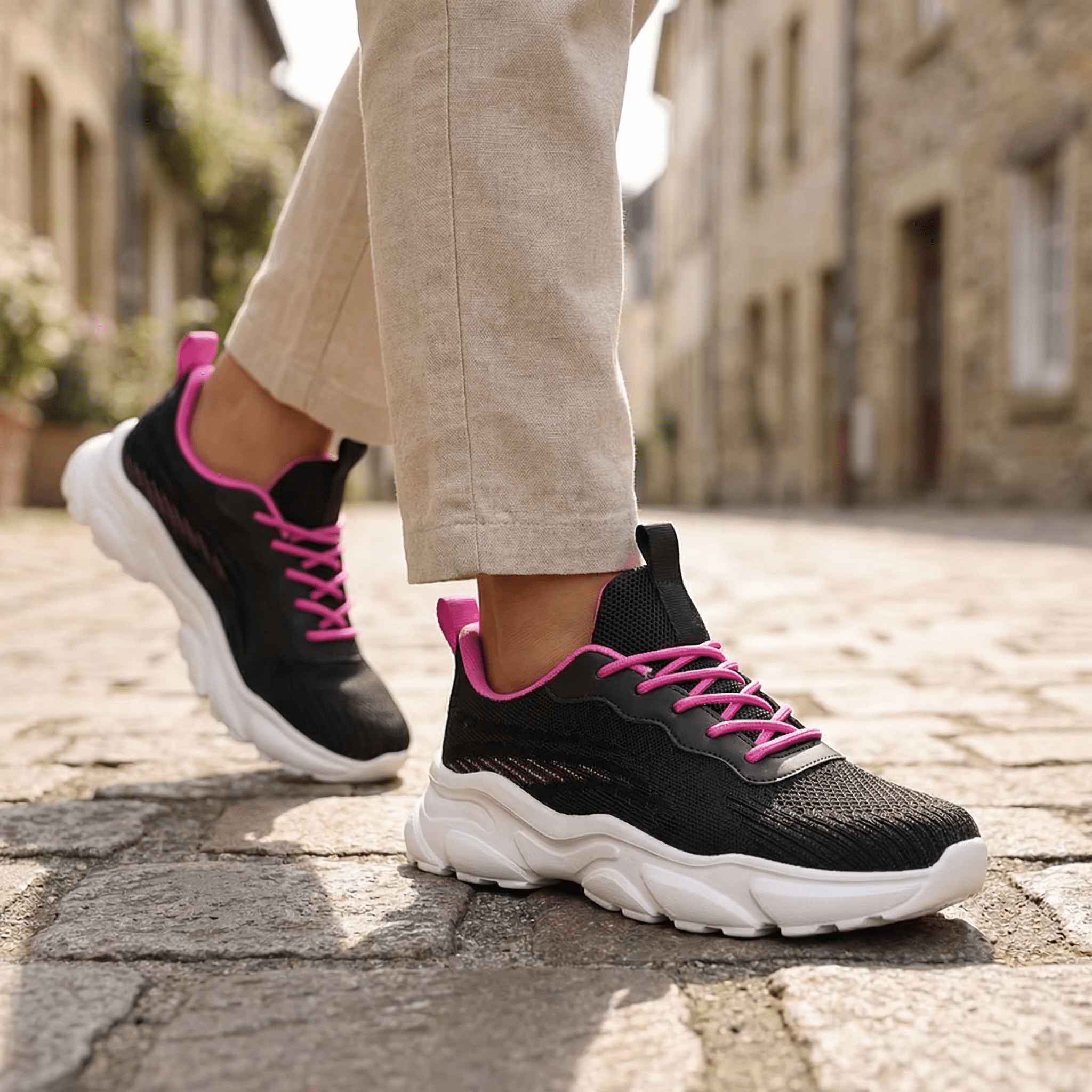 Kyra Dynamic – Sneakers Légères en Maille & Semelle de Soutien Articulée - Parallax