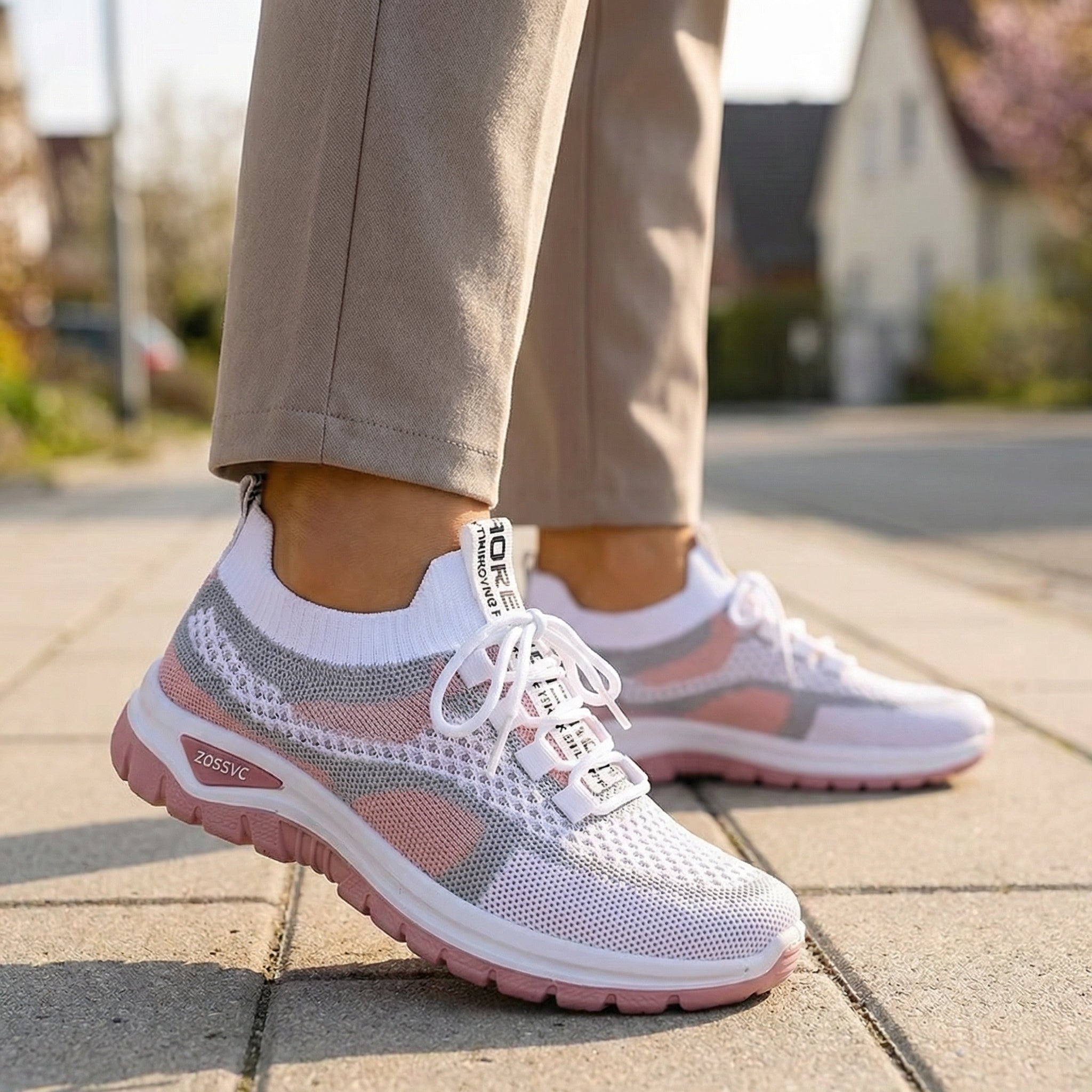 Kyra Dynamic – Sneakers Mesh & Style Color - Block - Parallax