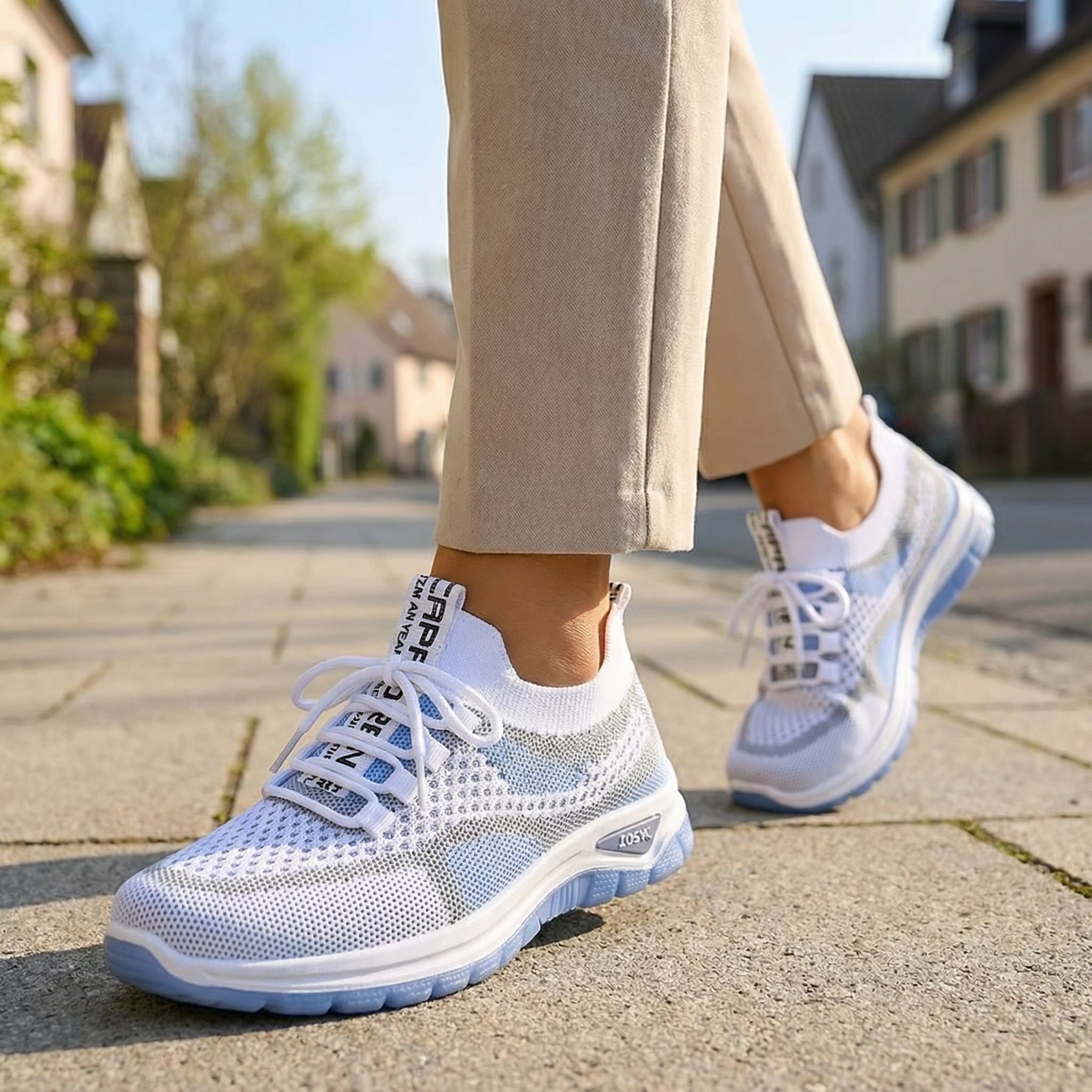 Kyra Dynamic – Sneakers Mesh & Style Color - Block - Parallax
