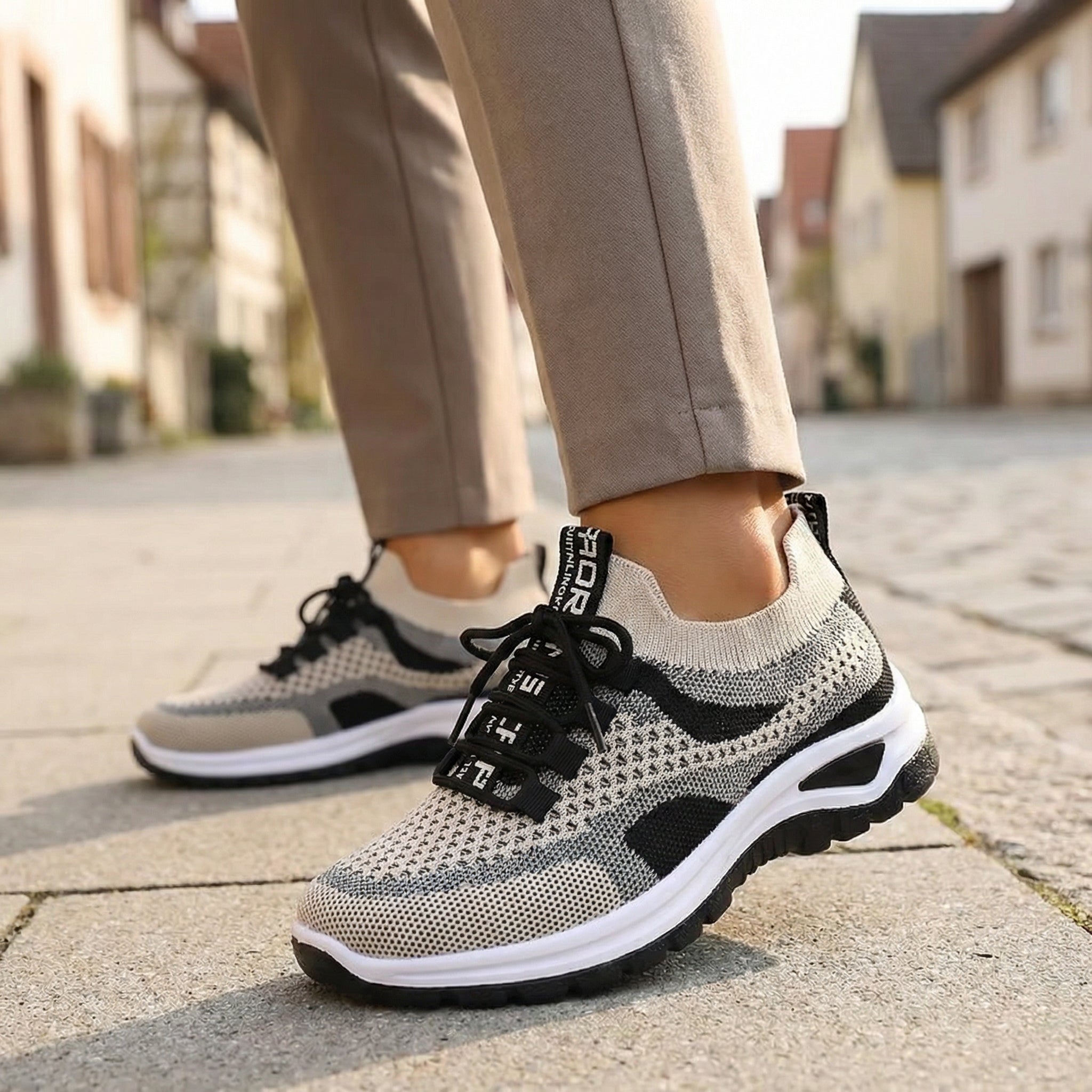 Kyra Dynamic – Sneakers Mesh & Style Color - Block - Parallax