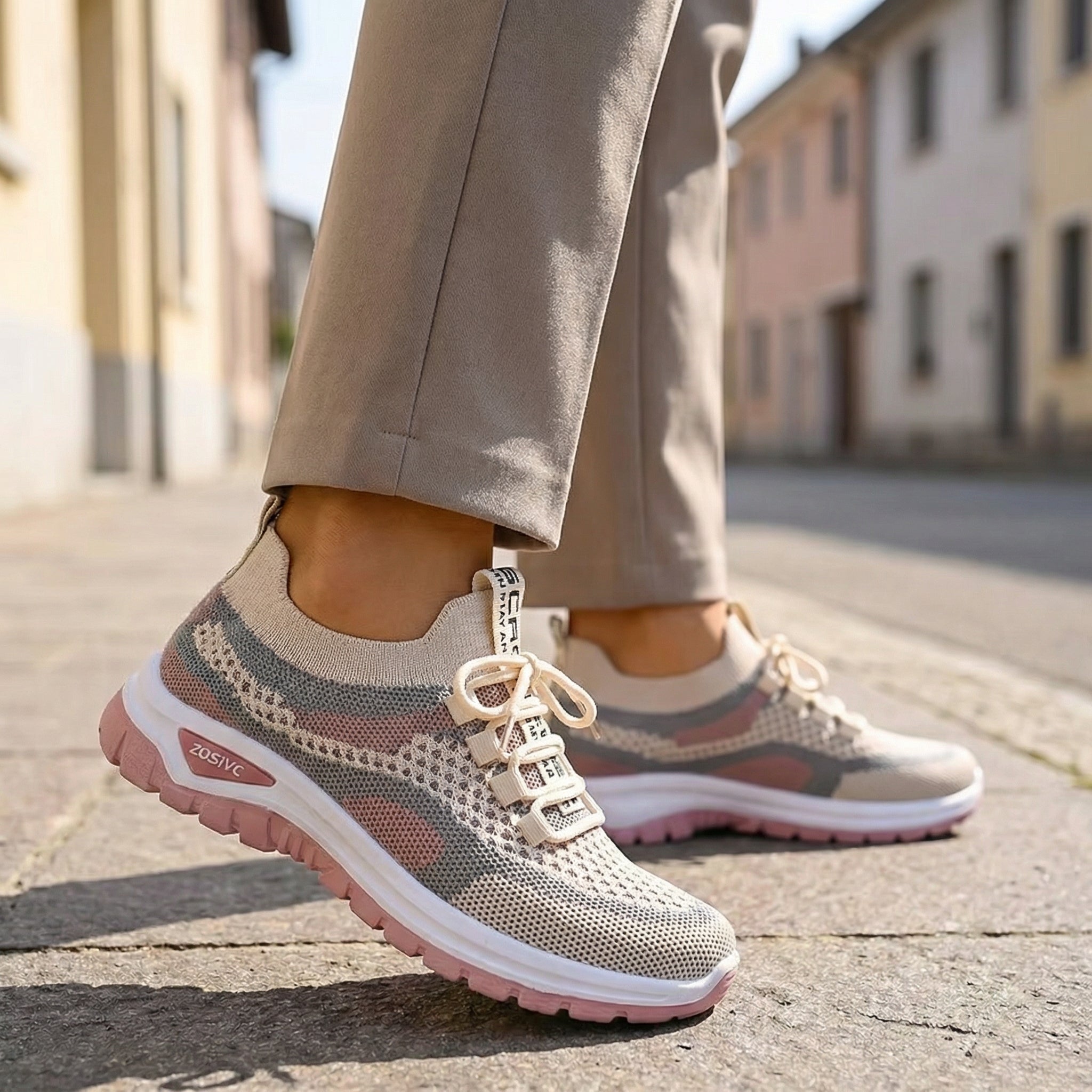 Kyra Dynamic – Sneakers Mesh & Style Color - Block - Parallax