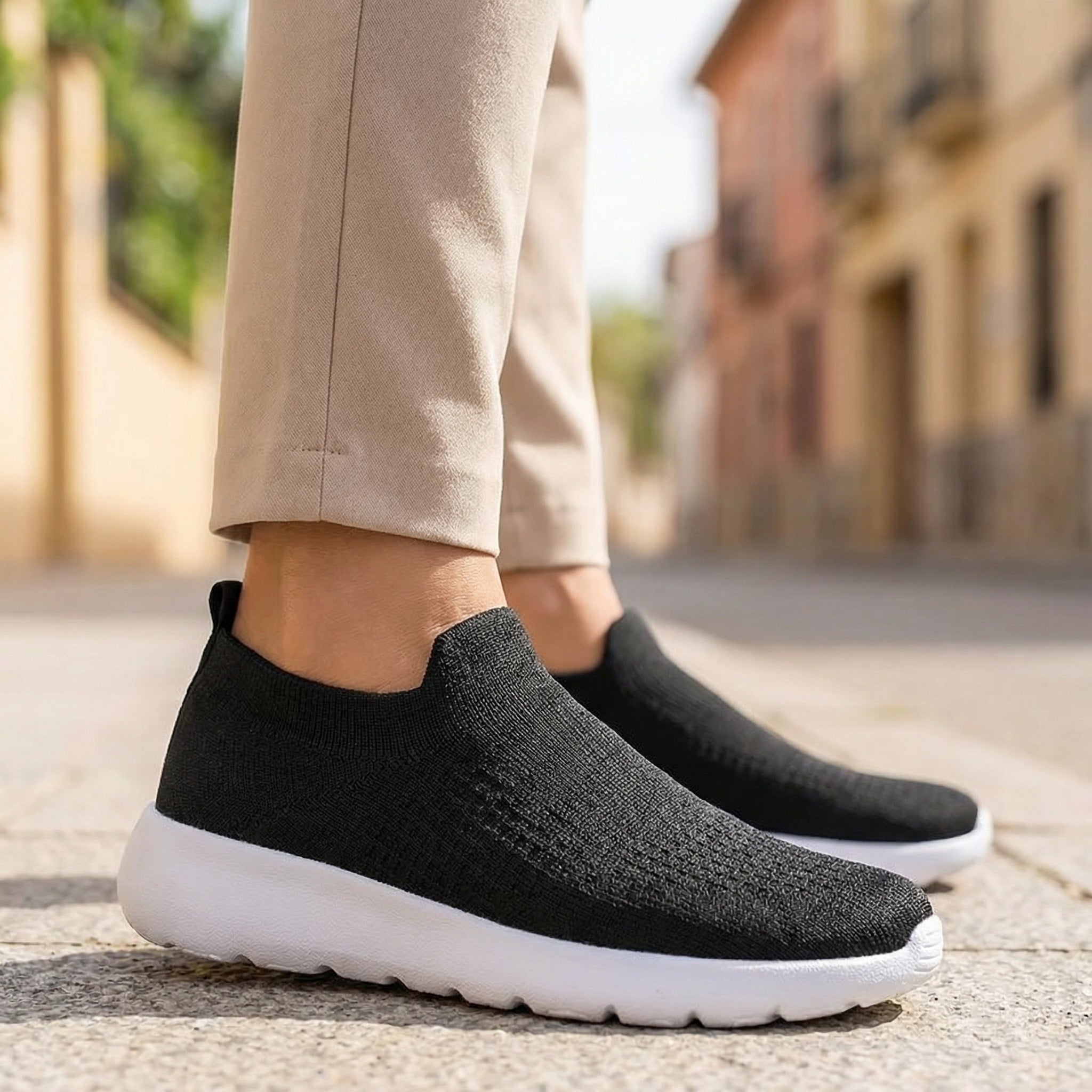 Nova Quest – Sneakers Slip - on Ultra - Légères & Maille Respirante Texturée - Parallax