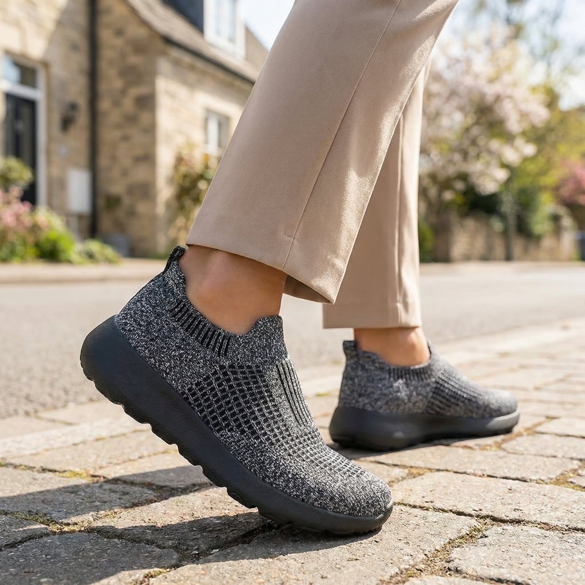 Nova Quest – Sneakers Slip - on Ultra - Légères & Maille Respirante Texturée - Parallax