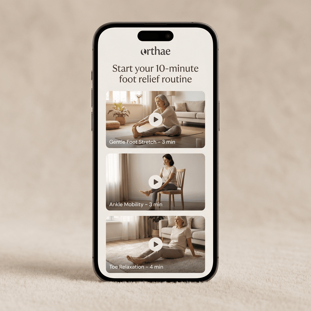 ORTHAE Care — Application Bien - Être Pieds - Parallax