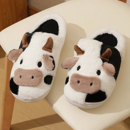 ORTHAE COW – Chaussons Femme Intérieur Doux et Chaud | Pantoufles Cocooning - Parallax