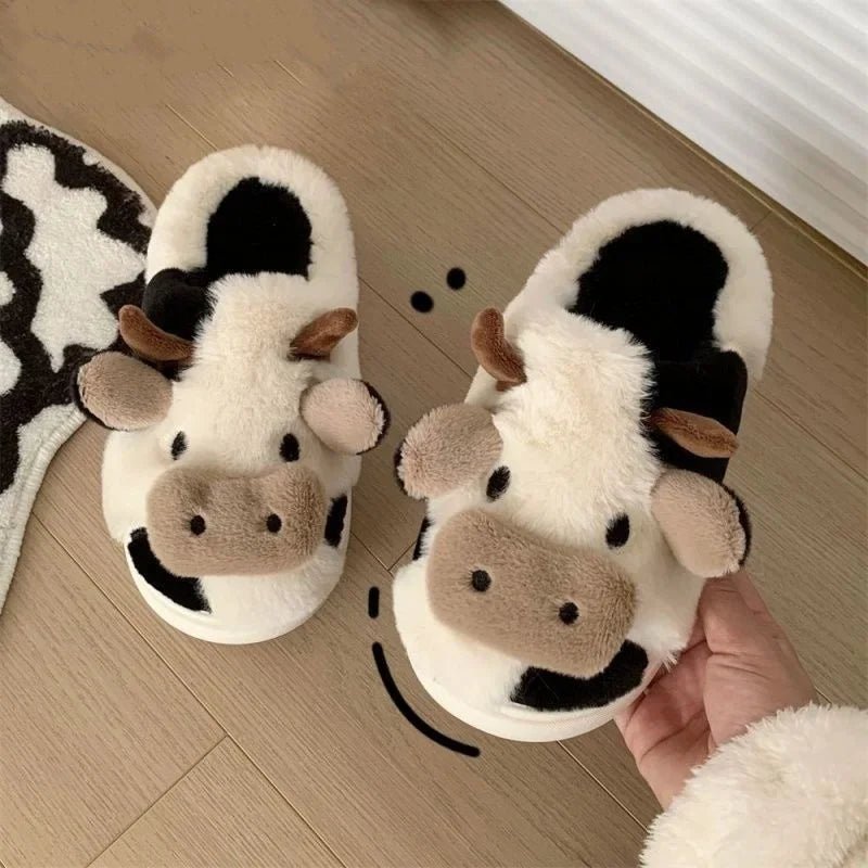 ORTHAE COW – Chaussons Femme Intérieur Doux et Chaud | Pantoufles Cocooning - Parallax