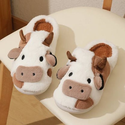 ORTHAE COW – Chaussons Femme Intérieur Doux et Chaud | Pantoufles Cocooning - Parallax