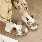 ORTHAE MOOVY - Chaussons Peluche Femme - Pantoufles Intérieur Chaudes et Douces - Parallax