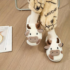 ORTHAE MOOVY - Chaussons Peluche Femme - Pantoufles Intérieur Chaudes et Douces - Parallax