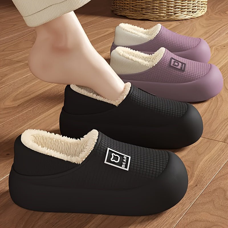 ORTHAE NORDIK - Chaussons d’Hiver Pour Femme Antidérapantes pour Intérieur et Extérieur - Parallax