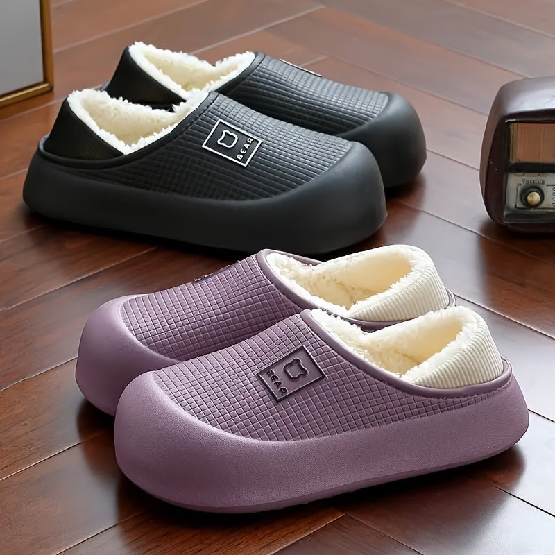 ORTHAE NORDIK - Chaussons d’Hiver Pour Femme Antidérapantes pour Intérieur et Extérieur - Parallax