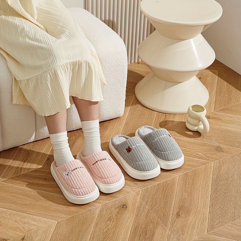 ORTHAE - Pantoufles Maison Chaudes – Confort Doux & Semelle Souple - Parallax