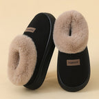 ORTHAE VELORA - Chaussons Femme Confort Doublés Chauds avec Semelle Épaisse - Parallax