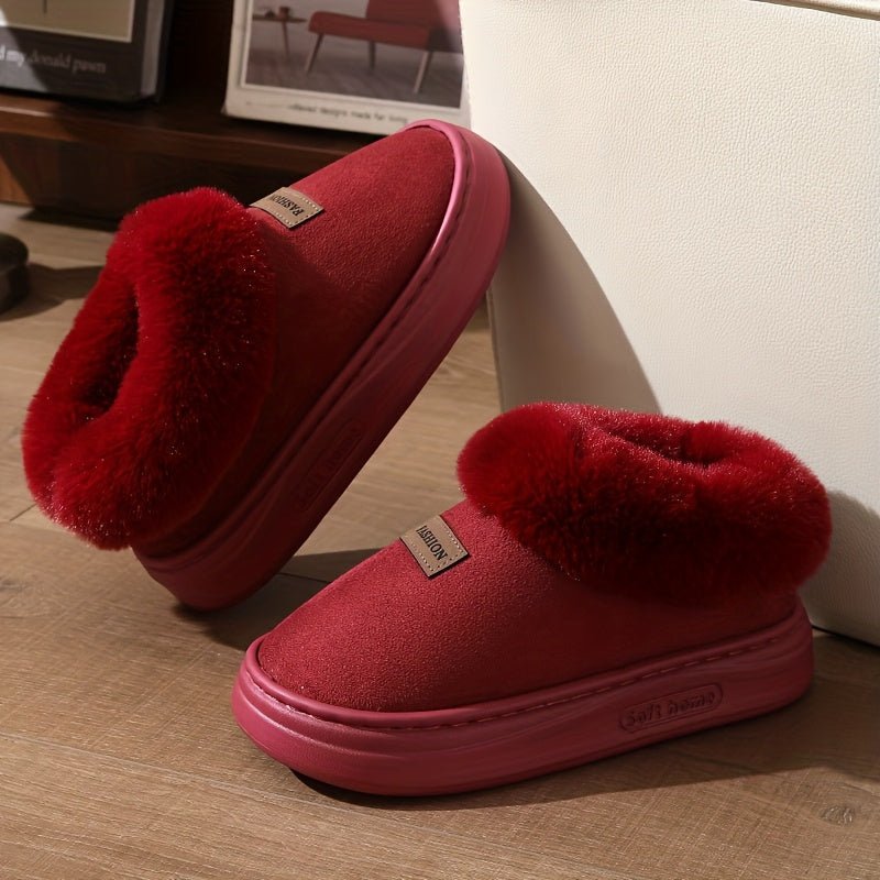 ORTHAE VELORA - Chaussons Femme Confort Doublés Chauds avec Semelle Épaisse - Parallax