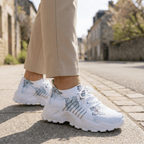 Papillon Aura – Sneakers Plateformes à Imprimé Floral & Mesh Respirant - Parallax