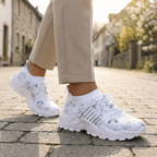 Papillon Aura – Sneakers Plateformes à Imprimé Floral & Mesh Respirant - Parallax