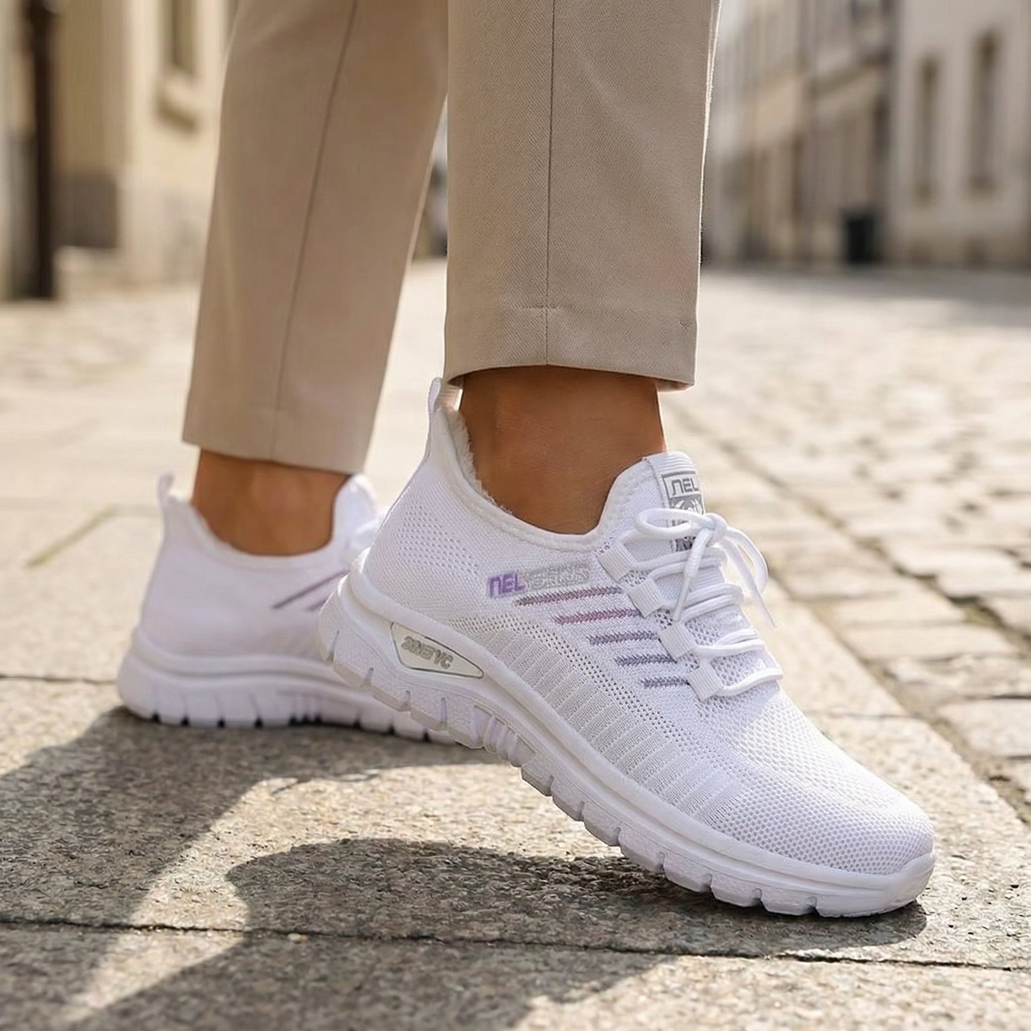 Stella Knit – Sneakers Élégantes en Maille Respirante & Polyvalente - Parallax