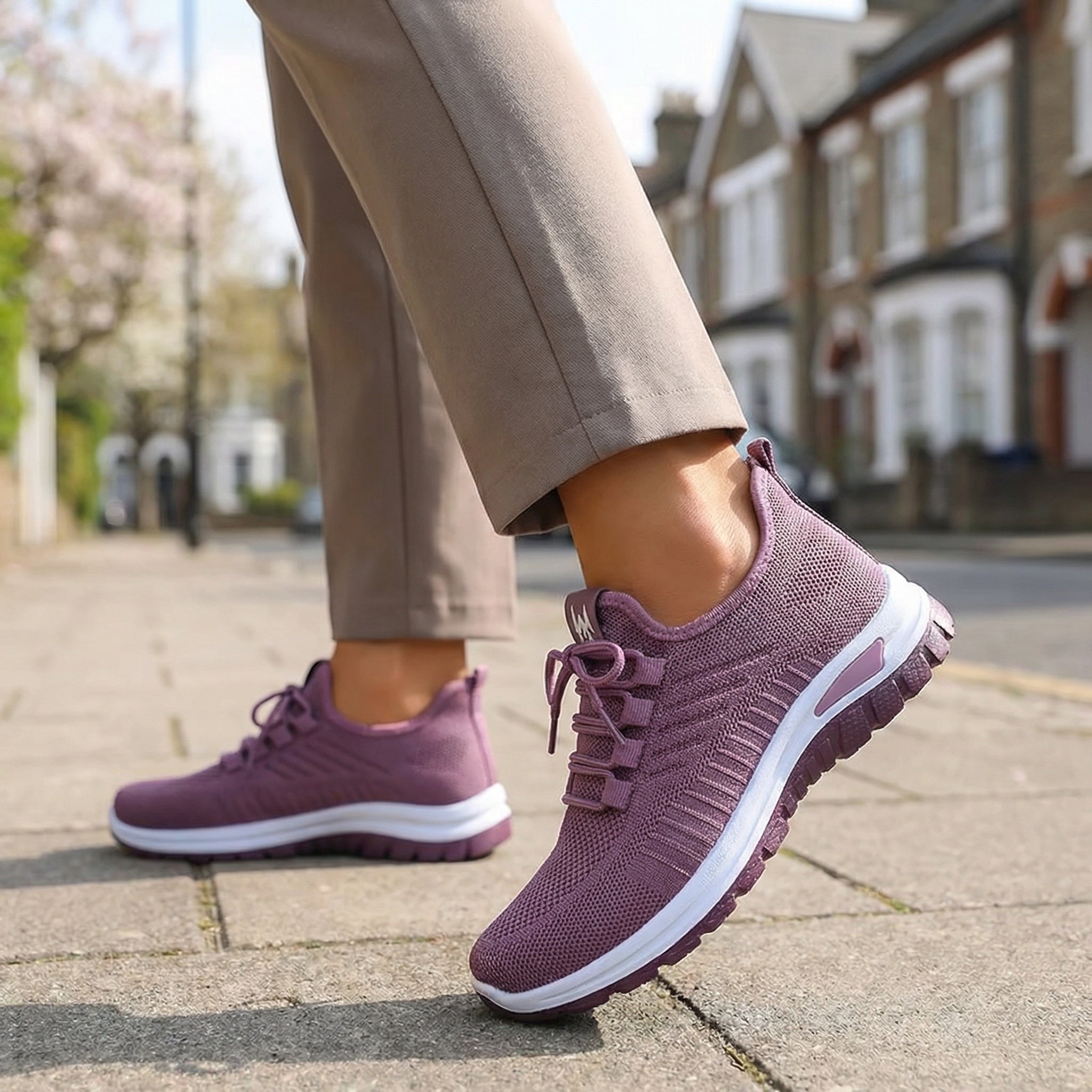 Stella Knit – Sneakers Élégantes en Maille Respirante & Polyvalente - Parallax