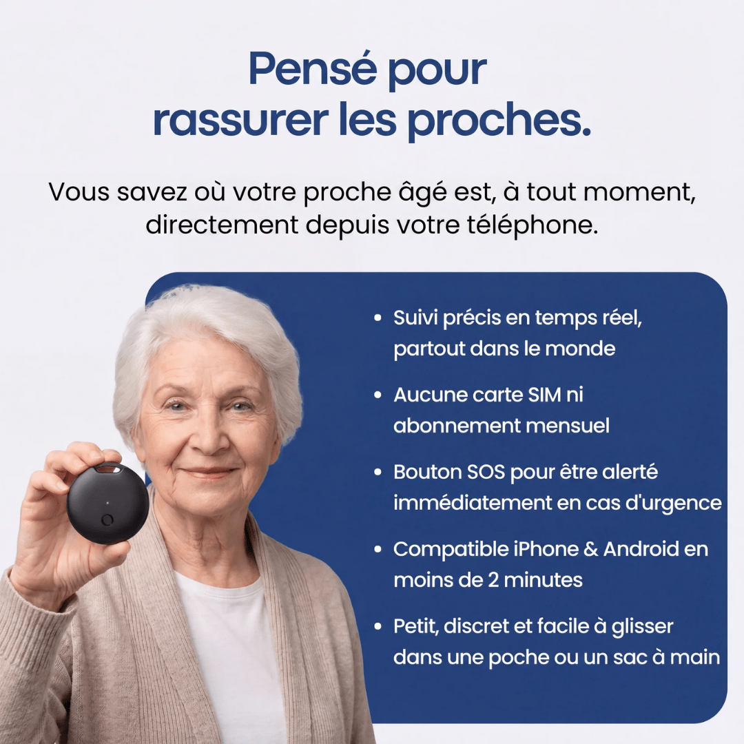 Traceur GPS Pour Seniors — Sans Abonnement — Parallax - Parallax